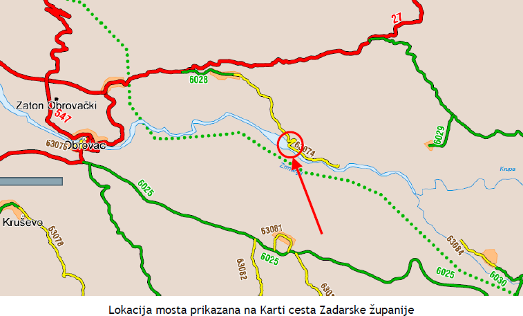 Završeni su radovi sanacije mosta preko pritoka rijeke Zrmanje na L63074 